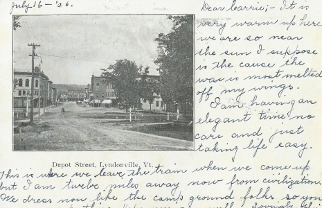 Depot Street Lyndonville Vt. (c. 1906)