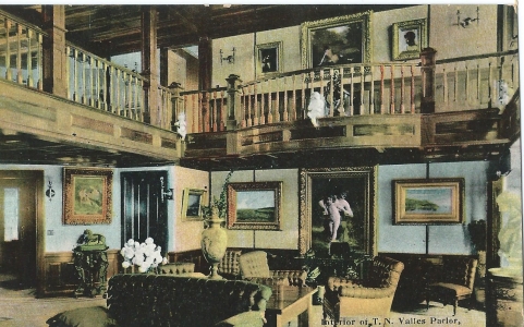 Interior of T.N. Vaile's Parlor Lindon Ville VT