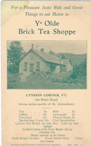 Ye Olde Brick Tea Shoppe Lyndon Corner, VT (July 5, 1991)